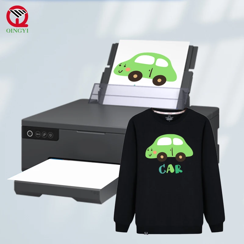 Source factory screen printing machine for t-shirt A4 A3 PET Film Transfer DTF Printer L1800 t shirt sticker printing machine