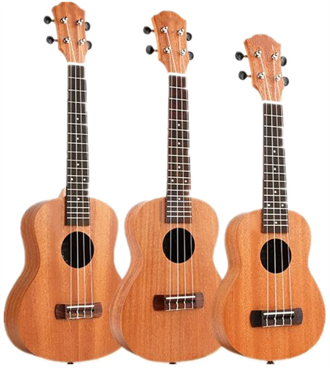 
Wholesale OEM/ODM sapele ukulele 23inch with arc-shaped back of the body for sale High quality Ukulele 