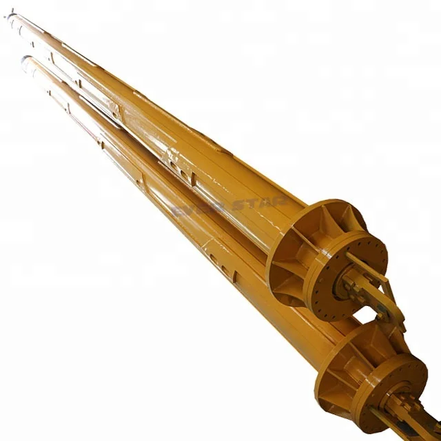 With disc spring and welded reinforcement ring for hard soil for Libherr LB32 rotary drilling rig, Interlocking  kelly bar