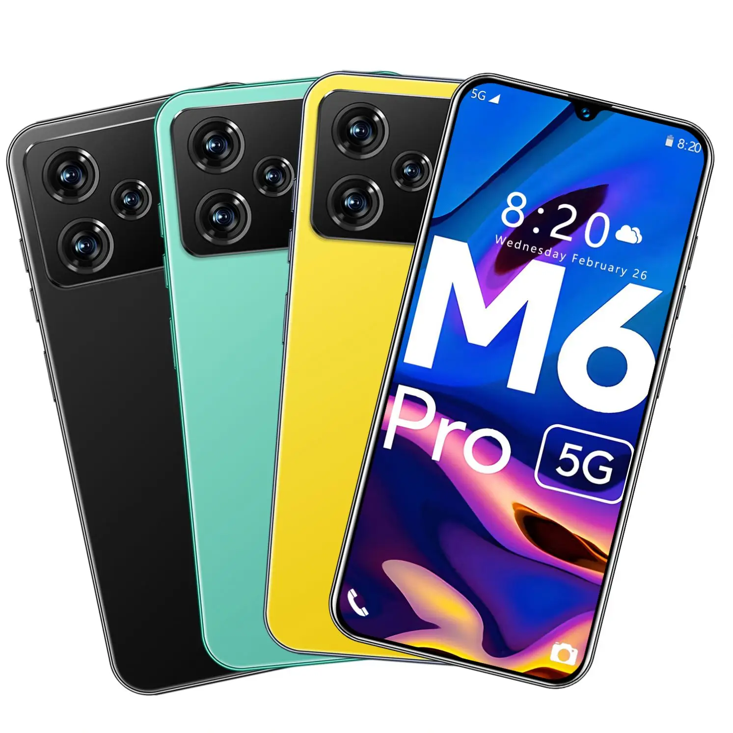 M6 Pro смартфон amooled турбонаддув оригинальная глобальная версия с 5G Lcd Quad Core 5g мобильные телефоны 5MP Android 10