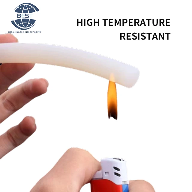 Support non-standard customized solid silicone tube high temperature resistant and high elasticity silicone rubber