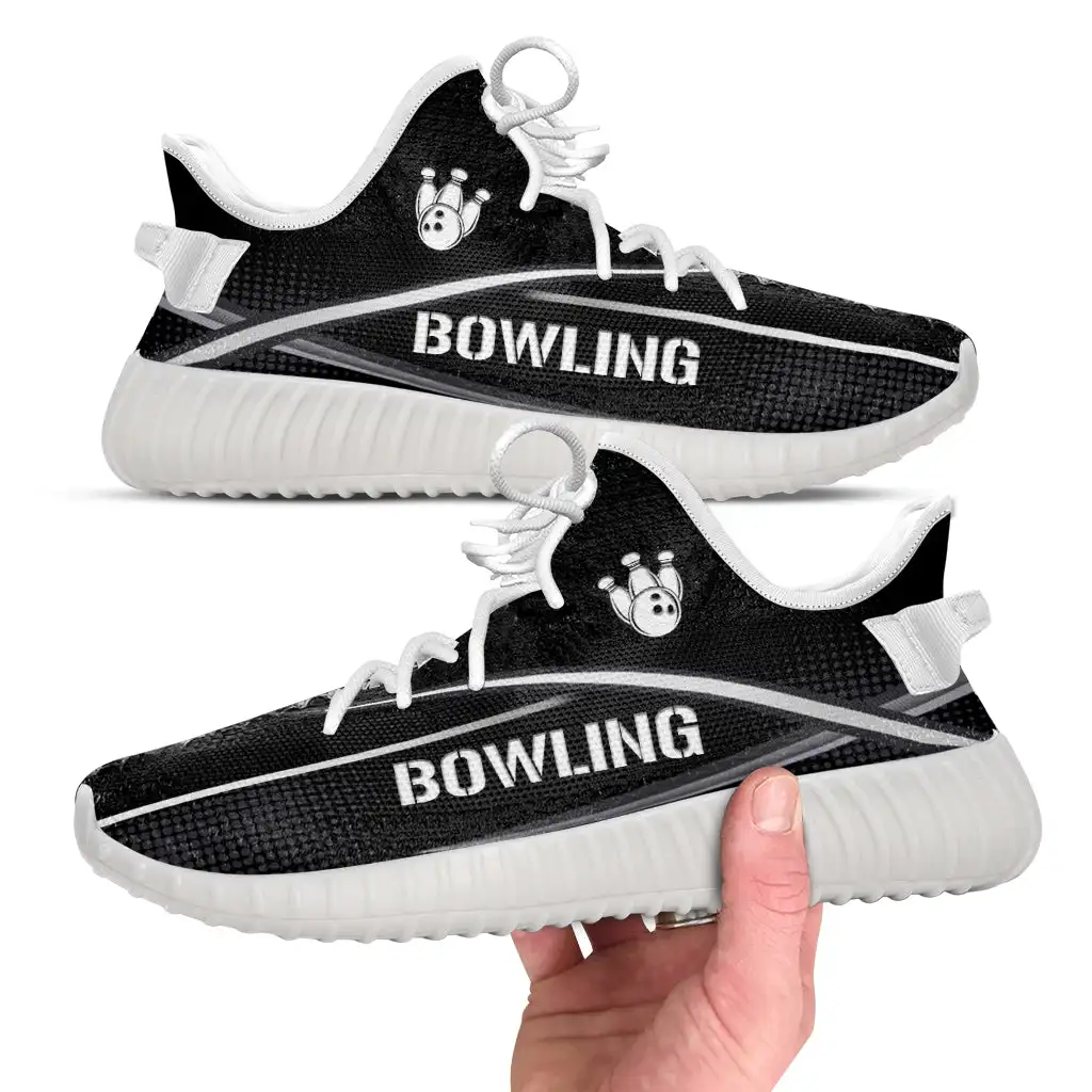 Lightweight comfortable casual sneaker Walking Shoes custom bowling footwear Latest men footwear bowling printed Trendy men shoe