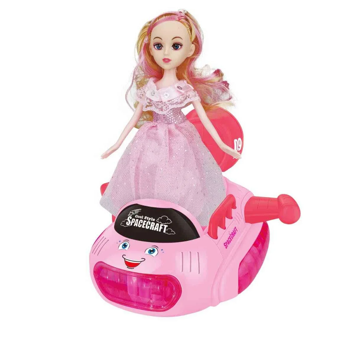 KK NEW Princess Kids Creative Electric Dancing Doll with Flashing Light And Music,Electronic Universal Gear Balance Car Girl Toy