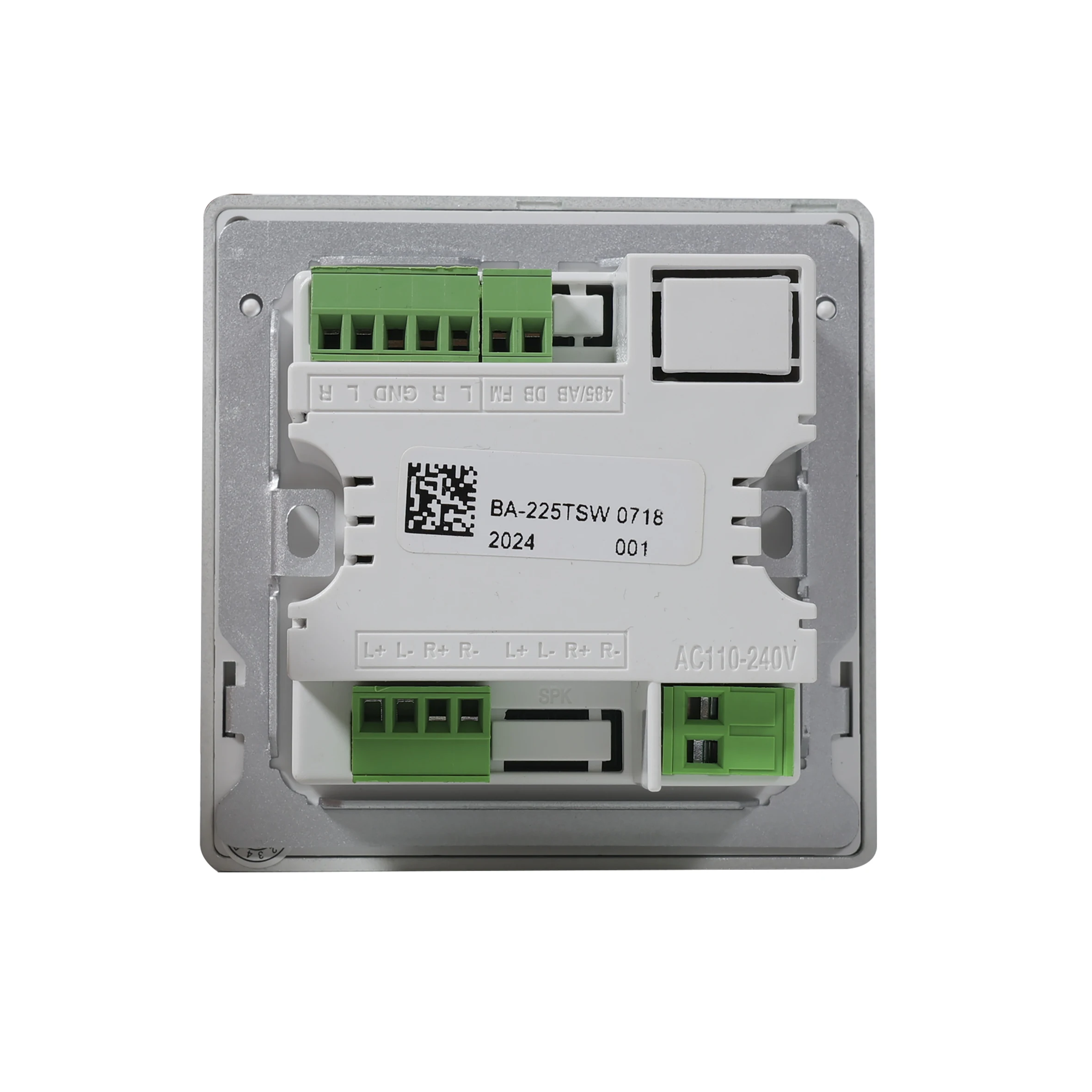 4-канальный Сенсорный Экран Настенный усилитель с Bluetooth USB FM TF дверной звонок аудио вход и выход