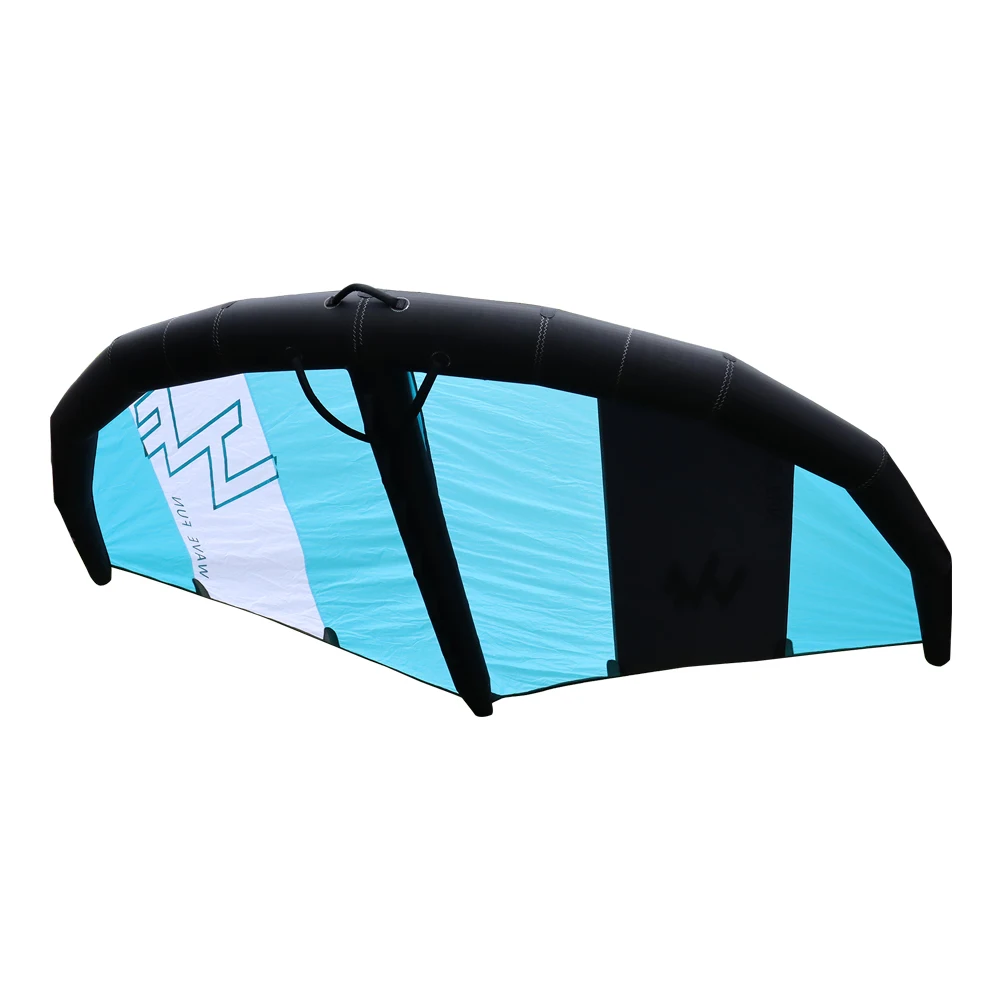 Wavefun customizable black and blue fast inflatable kite wing foil kite for water games