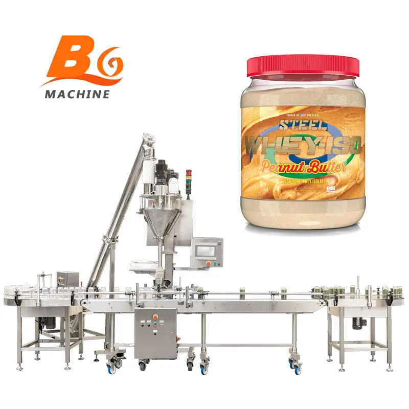 High Speed Automatic Double Head Milk Whey Protein Dry Chemical Powder Fill Packing Filling Machine