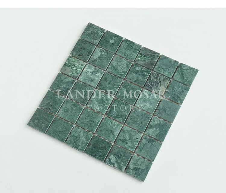 Мраморная мозаика из натурального камня зеленого цвета 12 мм * небольшого размера для плитки бассейна