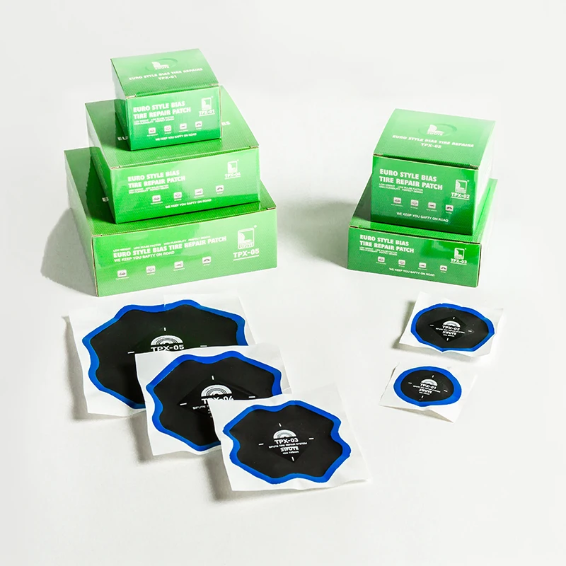 Euro Style Vulcanizing Radial Tire Rubber Patches Tire Repair Patch for Car Motorcycle Bike