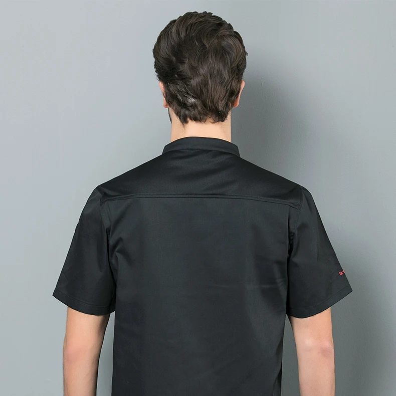 2022 Modern Classic Three Buckles Housekeeper Staff Chef Coat Jacket Chefs Clothes Bar Restaurant Hotel Cleaning Chef Uniform