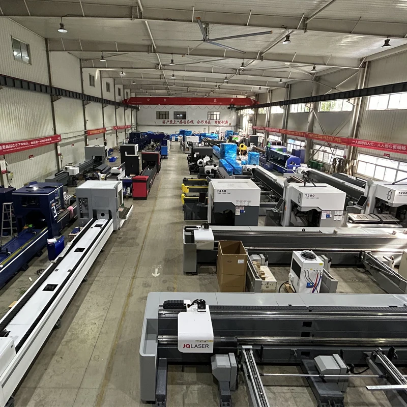 JQlaser 6016LN два патрона лазерная резка с автоматической загрузкой для металла из нержавеющей стали трубка машина