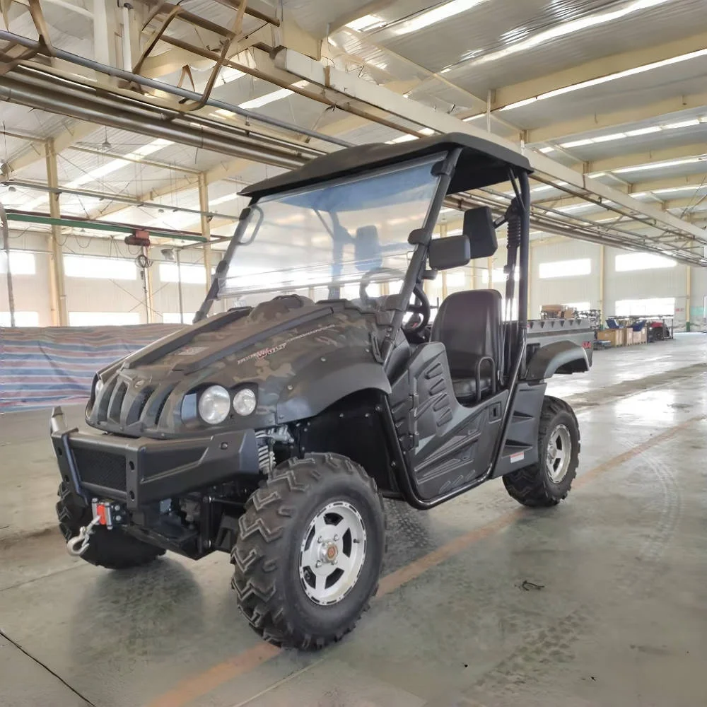 HISUN 4x4 700CC UTV мощный газовый двигатель полезное транспортное средство внедорожный грузовик боковая часть от производителя AWD квадрицикл