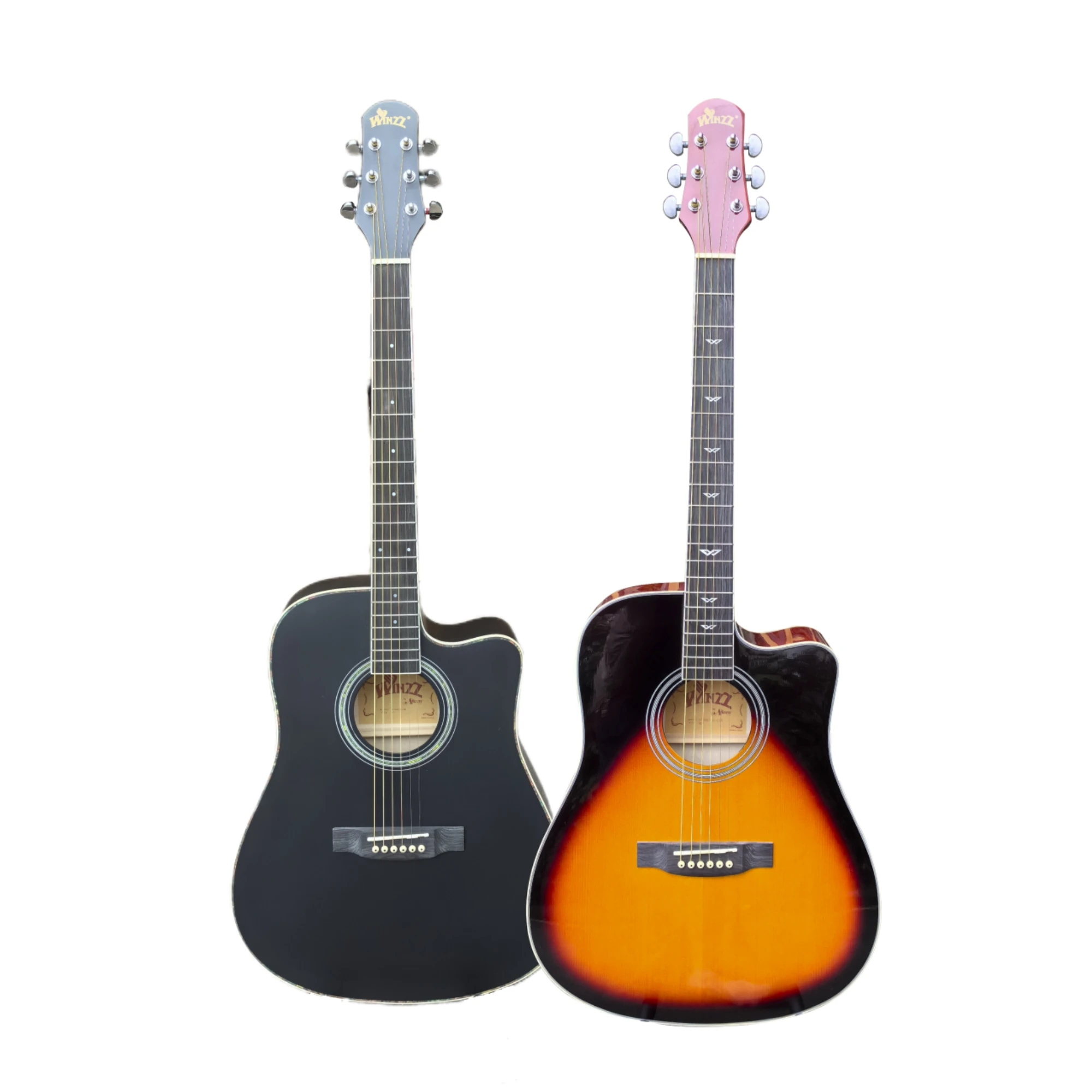AF168C High Quality Alieen Musical Instruments 6 String 41 Inch Solid Wood Acoustic Guitar