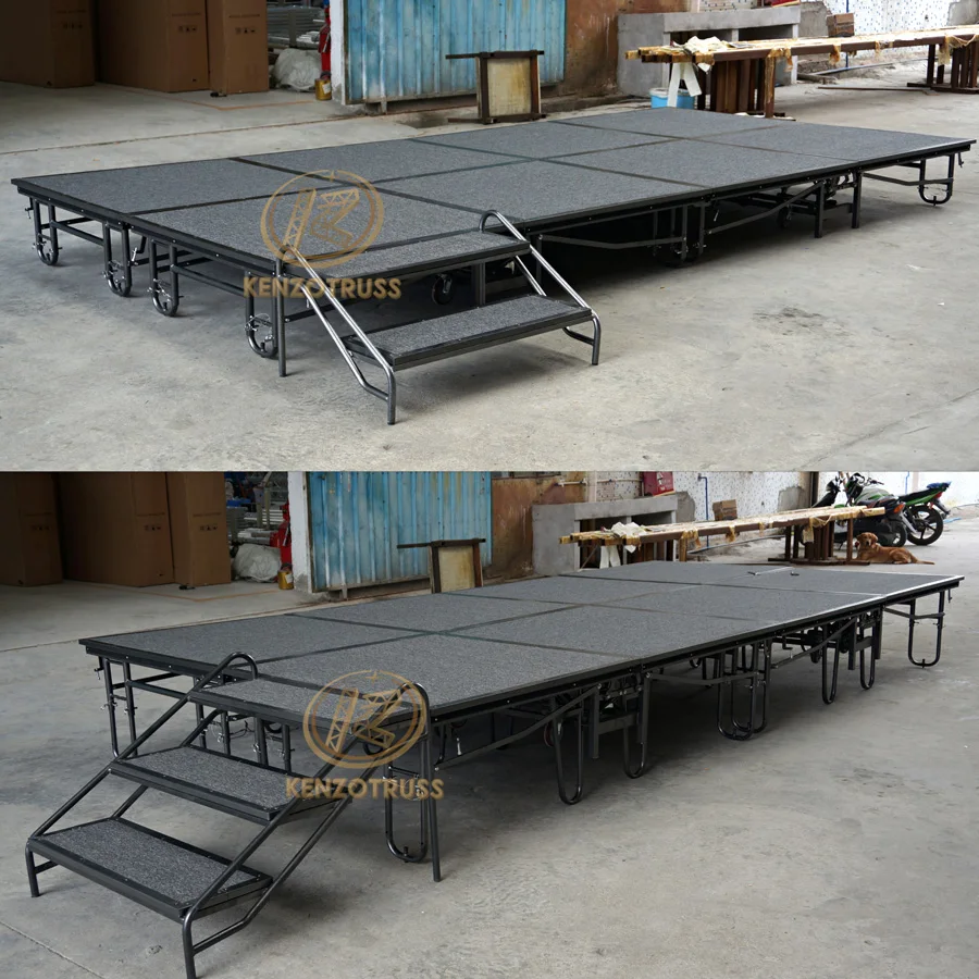 Hot sale mobile portable folding stage for school