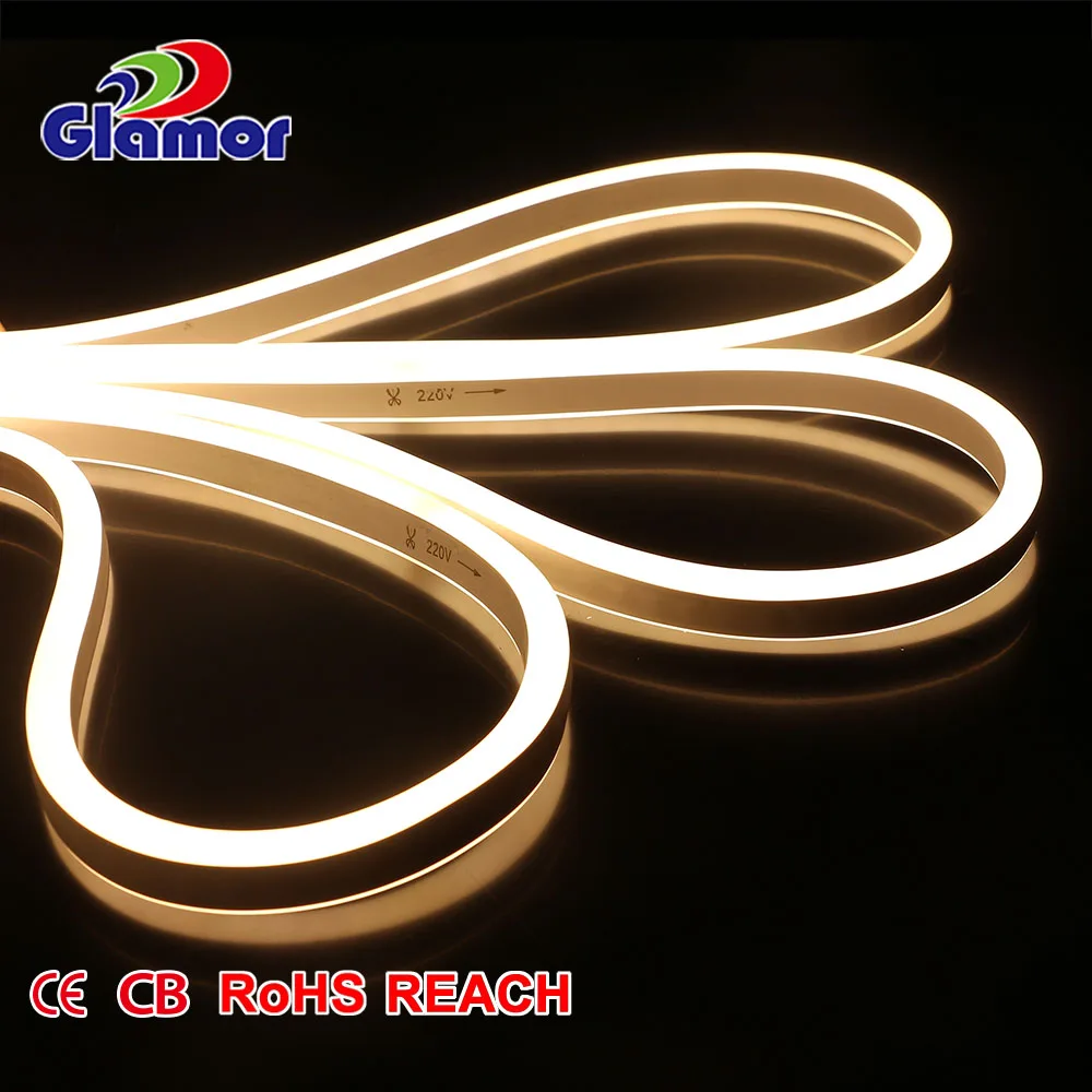High safety non-toxic PVC pure copper wire bar counter KTV advertising motif 6mm led neon flex 12v