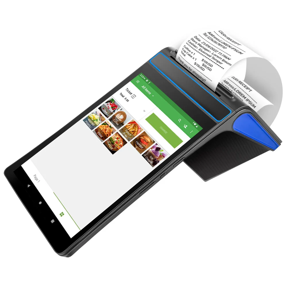 FYJ F1-88 8-дюймовый терминал de Punto De Venta Android 12 портативный платежный Pos