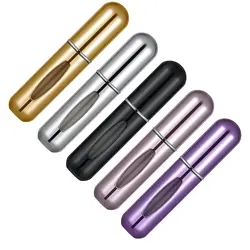5ml Metal Travel Mini Portable Size Spray Refill Atomiser Aluminum Refillable Perfume Atomizer Bottles