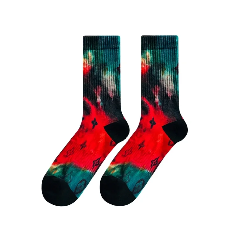 KTK sublimated funny athletic basketball sports socks sublimation men socks