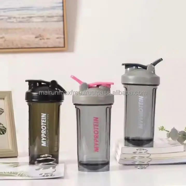 Custom Blender Plastic Classic Workout Clear Protein Shaker Bottle for GYM Fitness 500ml