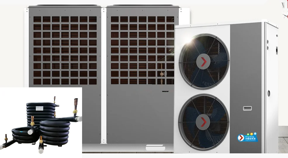 
Pure copper tube coaxial heat exchanger use for air-cooled chiller 