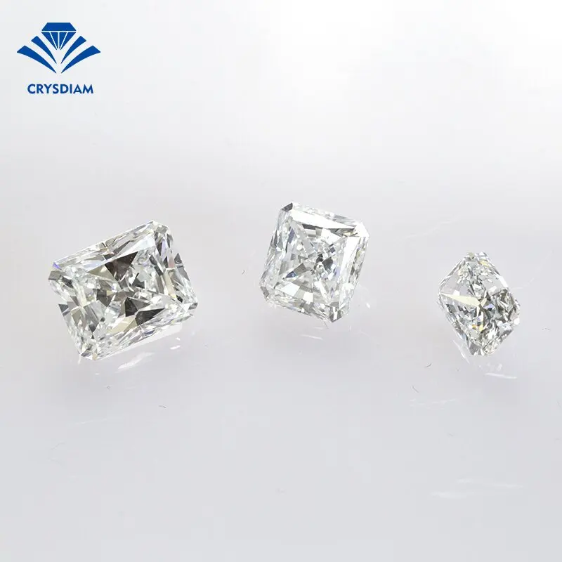 CRYSDIAM Radiant Cut SI2 loose diamonds natural india wholesale diamonds cvd diamond price