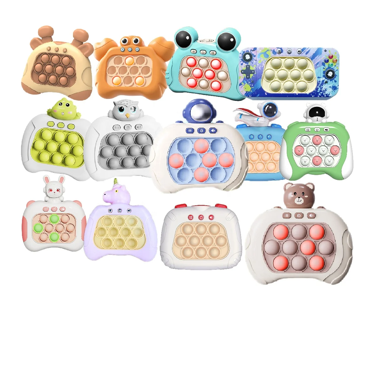 Bubble Popping Fast Fun Electronic Gaming Sensory Game Light Up Quick Pop Push Itting Pro Electronic Game Machine Fidget Toy