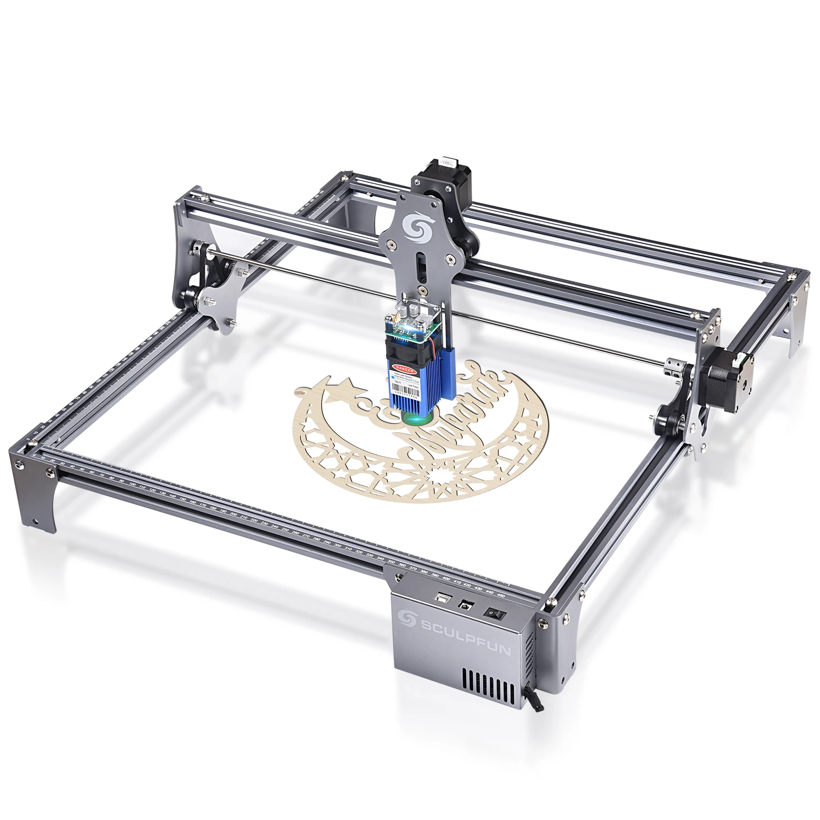 Sculpfun S6 PRO compact ring custom wood keychain 3d printer jeans tags lazer cutting machine laser engraving engraved