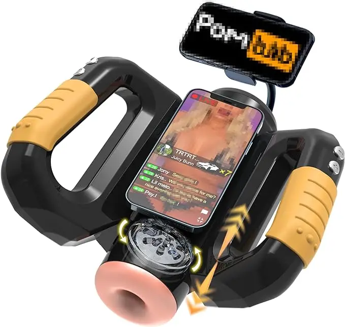 Super Automatic Telescopic Masturbator Male Masturbation Cup With Mobile Phone Holder Electric Pocket Sex Men Machine For Male