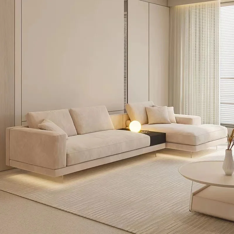 YASITE  New Design fabric  L shaped sectional couch living room sofa with coffee table