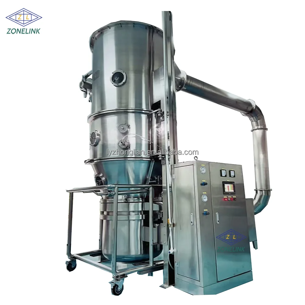 High Efficiency Vertical Fluid Boiling Bed Dryer/Fluidized bed drying machine for Milk Juice Powder Granules