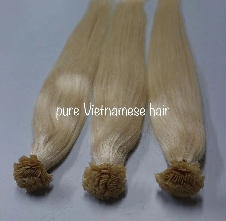 Wholesale U/i/v/flat Tip100% Human Hair Remy Hair Extensions Vietnam Blonde Color