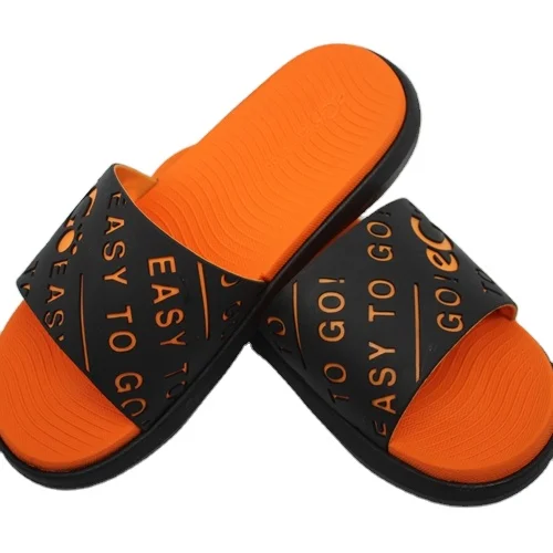 OEM Custom Black Slides Footwear Sandal EVA Custom Logo Slippers Men Plain Blank Slide Sandal Slippers Custom Logo Slide