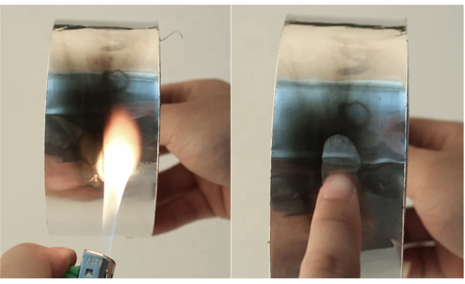 Fireproof Reinforced Aluminium Foil Tape Glass Fiber Insulation Pipe Sealing Aluminum Tape