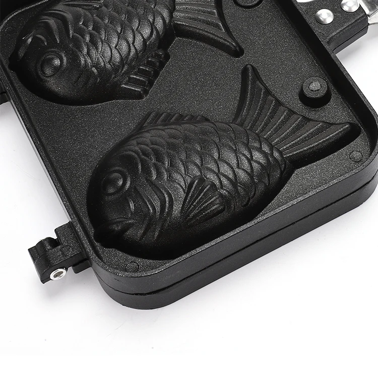  Двухсторонняя японская форма для литья в форме рыбы Taiyaki блинная вафельница