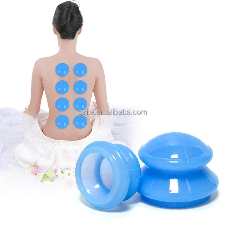 Amazon Hot Sale Silicone Dual Ventouse Cupping Therapy Massage Cupping Set Hijama