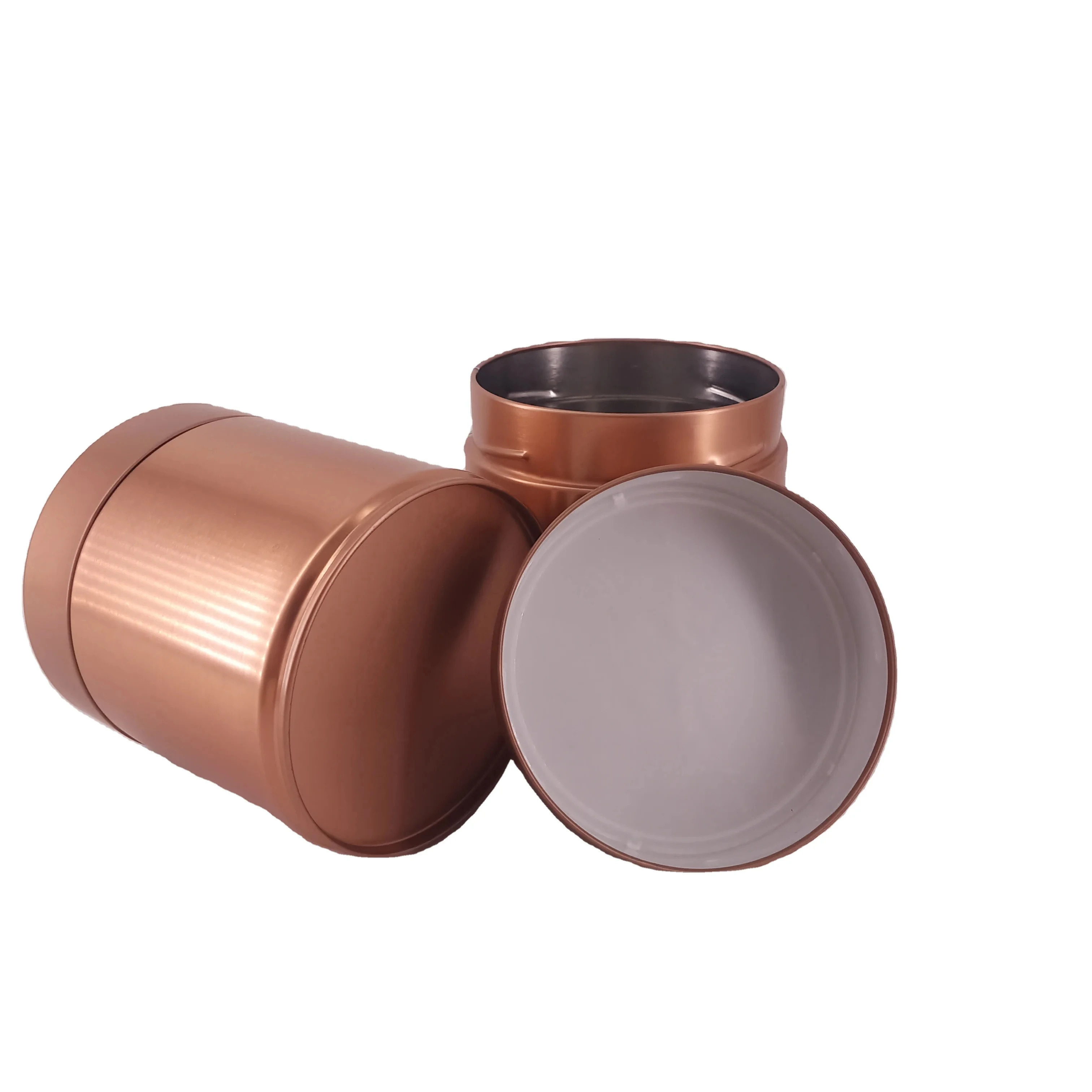 Оптовая продажа, печать на заказ, маленькая круглая жестяная банка для чая