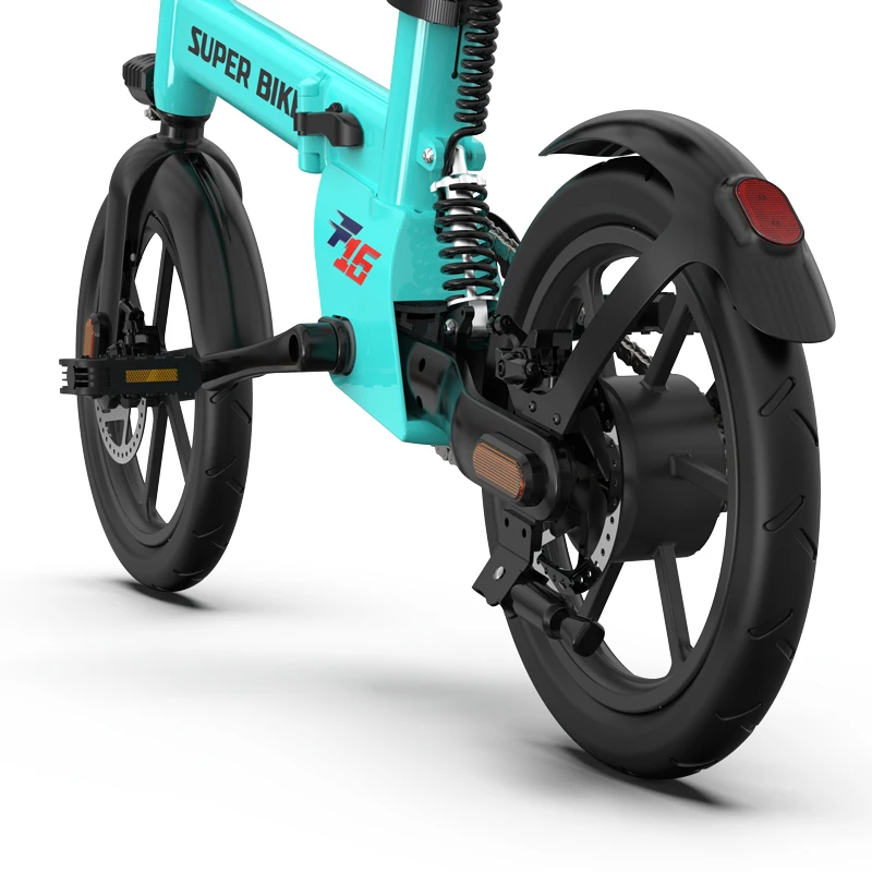Super Light Aluminum Frame 16inch Folding Electric Bike 350W 36V Brushless Motor  Disc Brake Foldable City Electric Bike