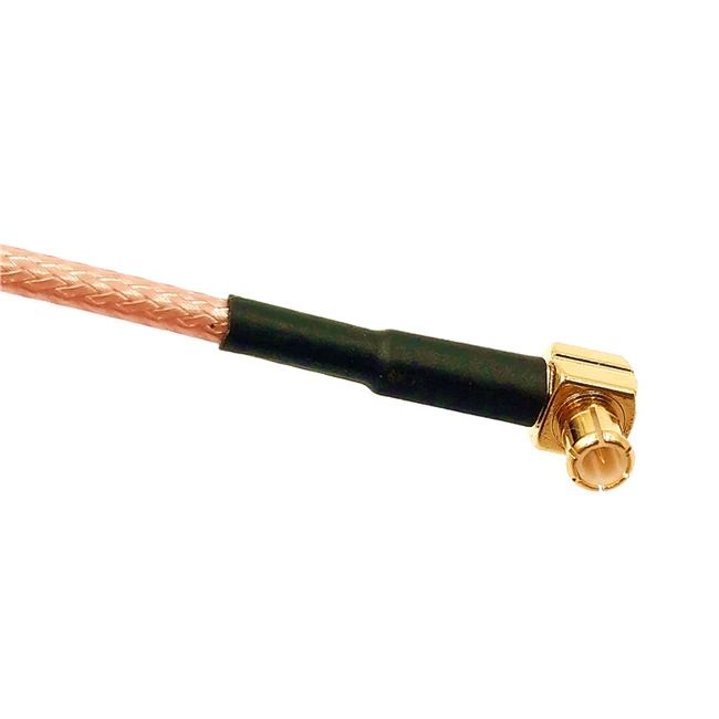 High Frequency Right Angle MCX Male to MCX Female Connector RG316 Antenna Extension Pigtail Cable