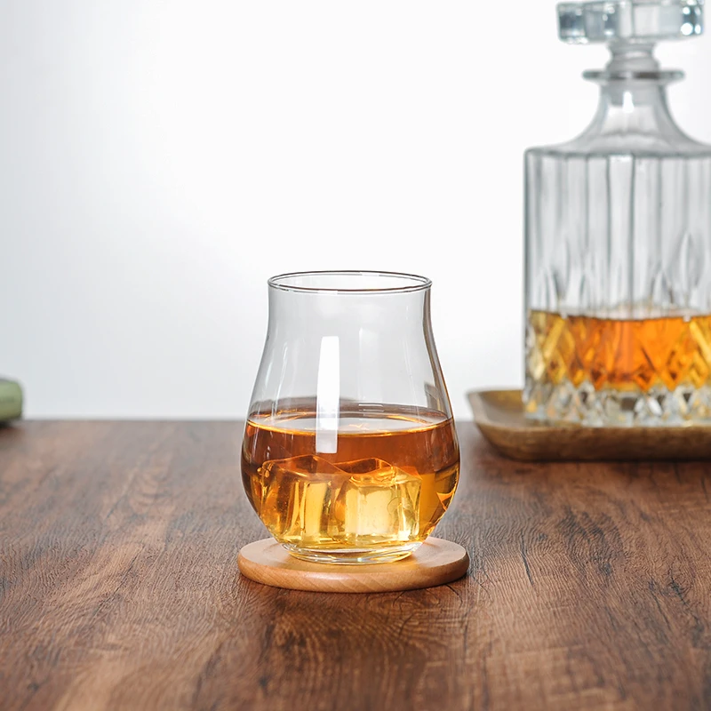 custom logo 400ml stemless wine glass tulip glass sublimation whisky whiskey glasses