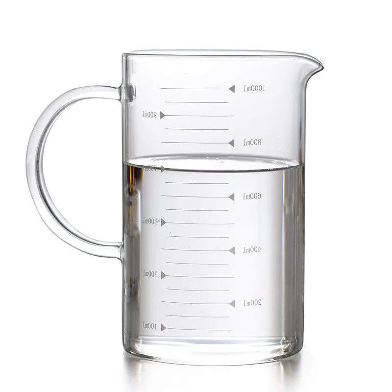 High borosilicate glass graduated cup milk cup graduated glass measuring cup set