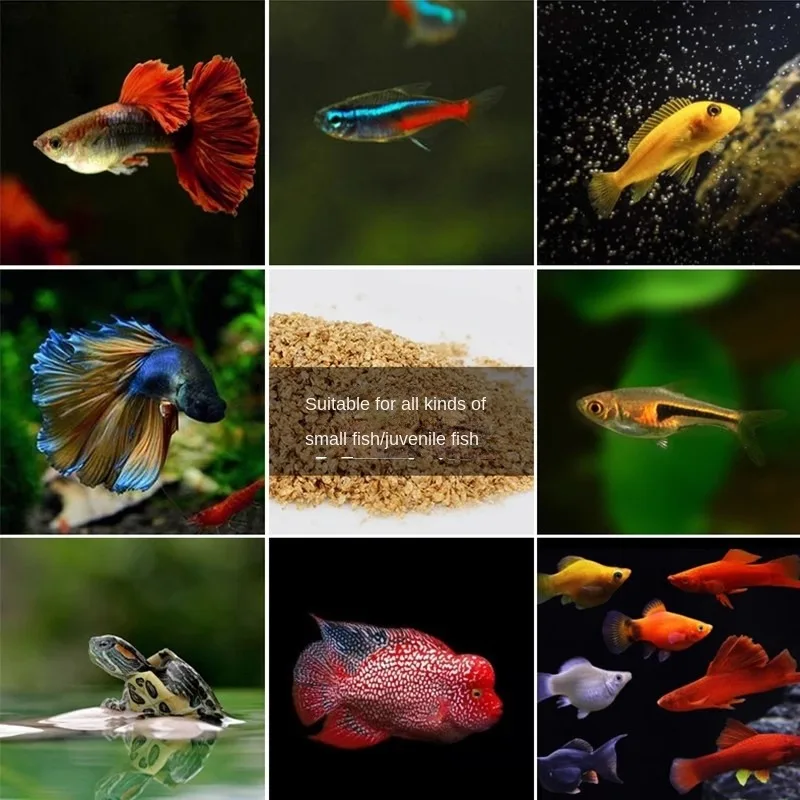 VOONLINE 150ml Shrimp-Tasting Fish Freeze Dried Food Fresh Water and Sea Water Red Worm