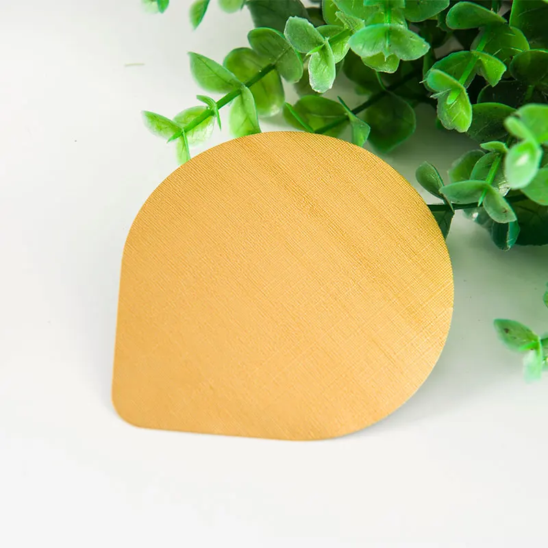 Custom disposable printing die cut cross embossed aluminum foil yogurt PP PS PET plastic cups sealing film lid