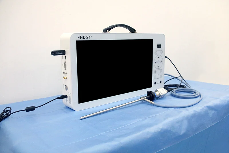 shrek endoscopy manufacturer medical fhd endoscopic system with 21 inch monitor and recording