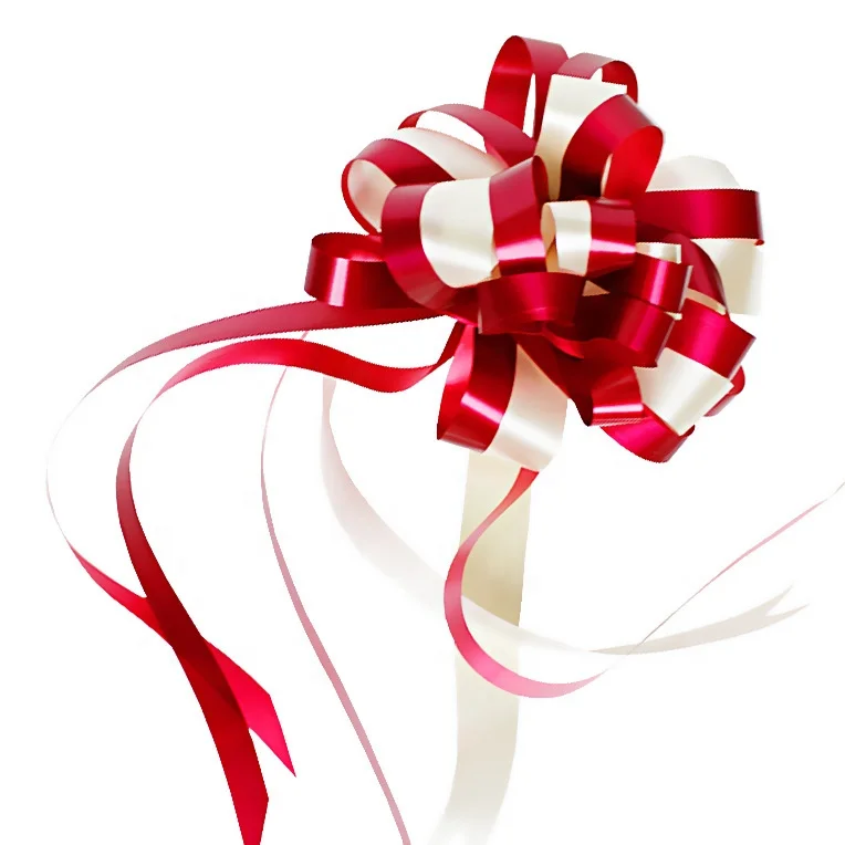 Оптовая продажа, подарочная лента, красный бант, Свадебный бант для автомобиля