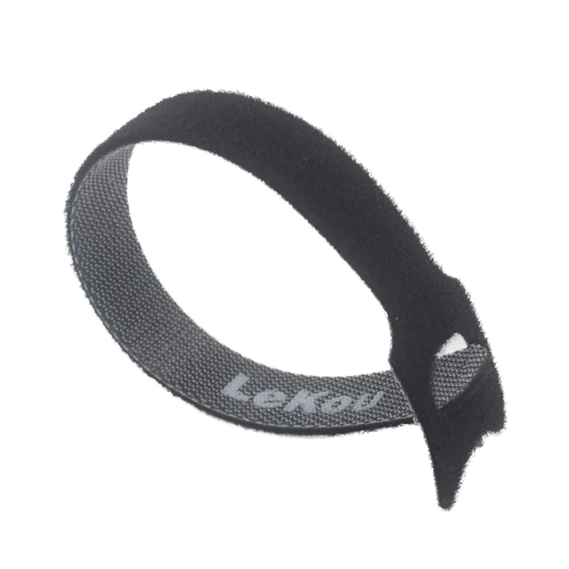 6 Inches Black Reusable Hook Loop Cable Ties Adjustable Cord Straps Cable Organizer Self Gripping Hook Loop Cable Tie Management