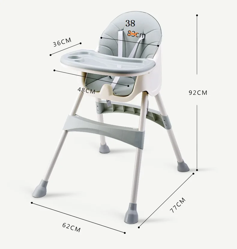 Height Adjustable Multifunction Baby Dining Chair Baby High Chair  baby feeding for sale