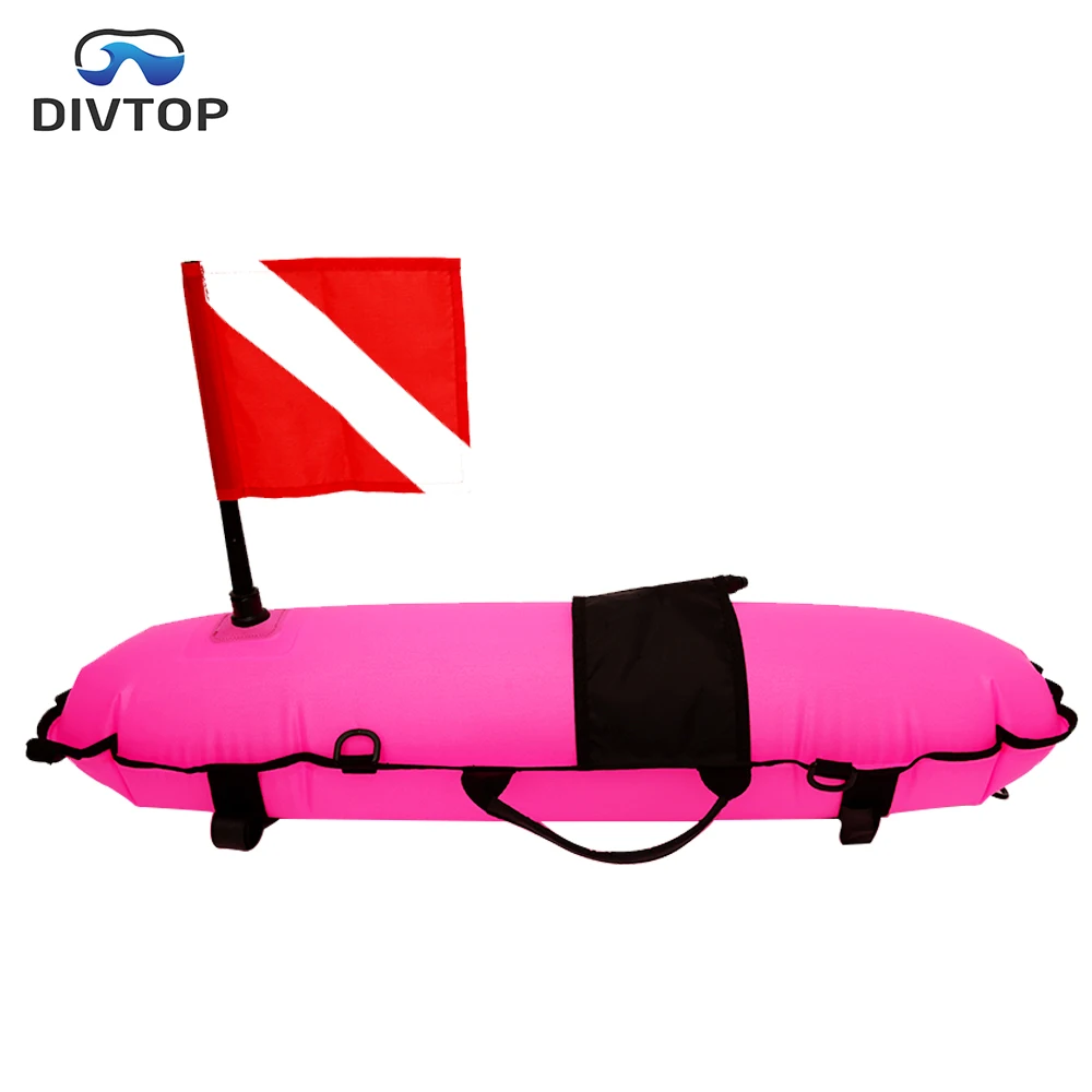 Diving Inflatable Float Safety Bouy Dive Flag and Spearfishing Float Line