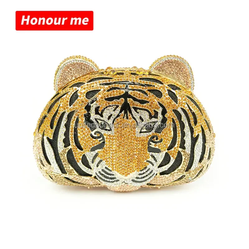 Expensive Crystal Shine Owl Rhinestone Handbags Bling Diamond Chain Bag Party Money Purse Luxury Clutch Bag