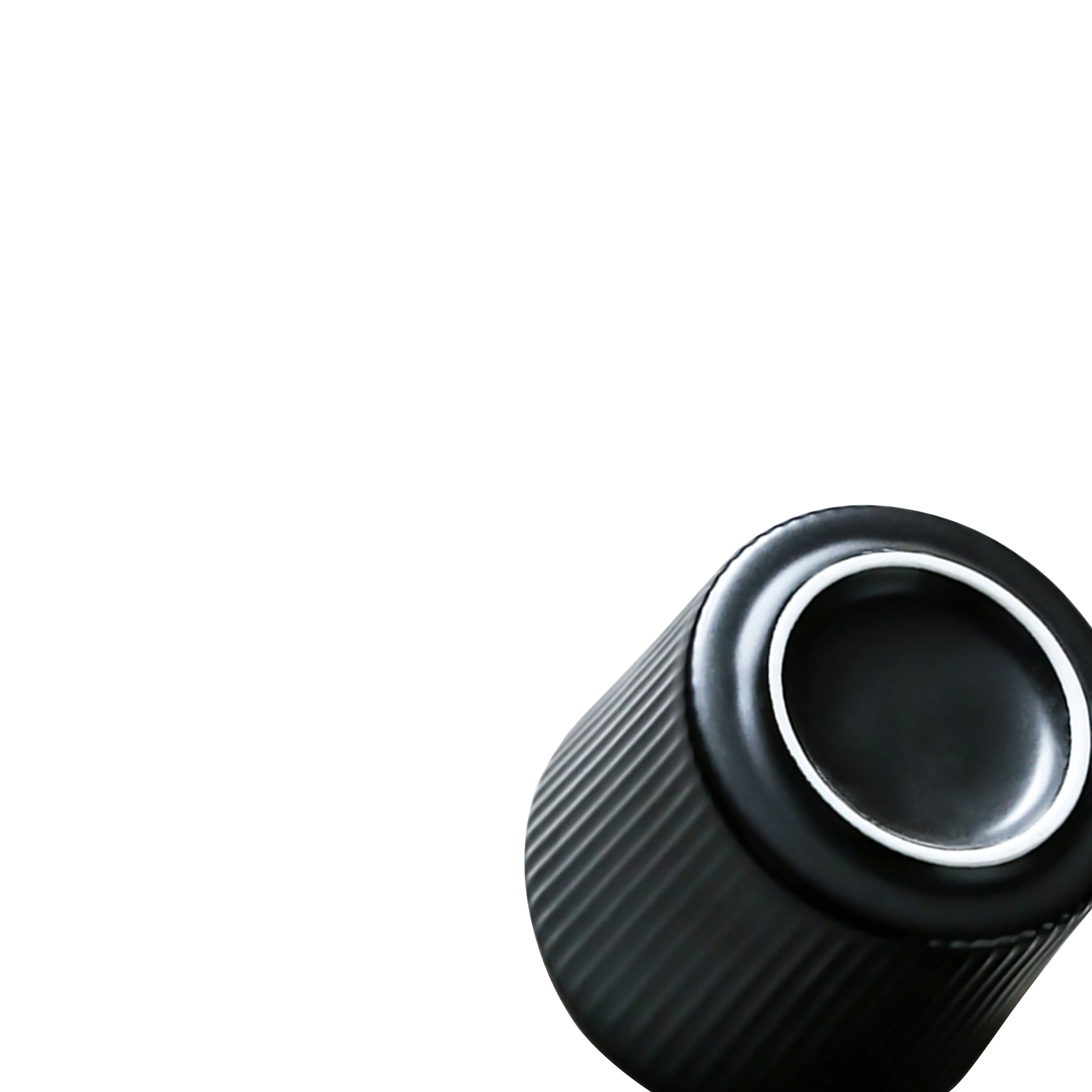 white gold edges excellent quality pottery ceramic cup with saucer spoon