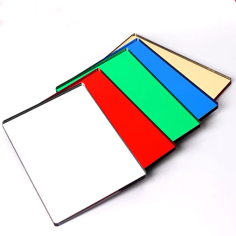 Shuohang Factory directly wholesale Golden Acrylic Mirror,Silver Acrylic Mirror,Colored Acrylic Mirror sheet