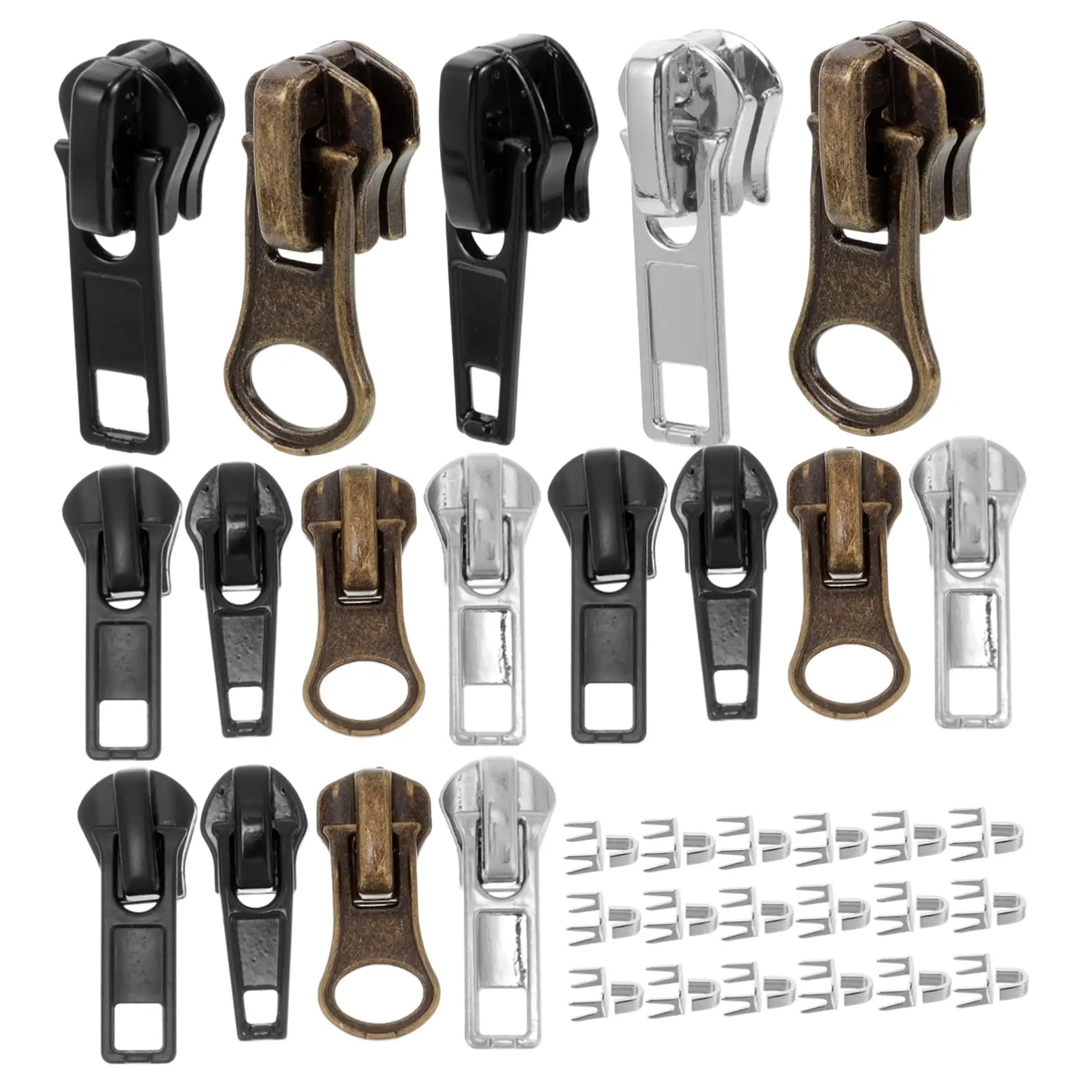 Garment Accessories Make Custom Zipper and Zippers Puller Head 3# 5# Zip Pull Custom Logo Zipper Puller and Sliders for Bags